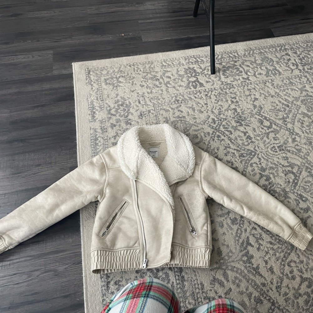Beige Sherpa Jacket